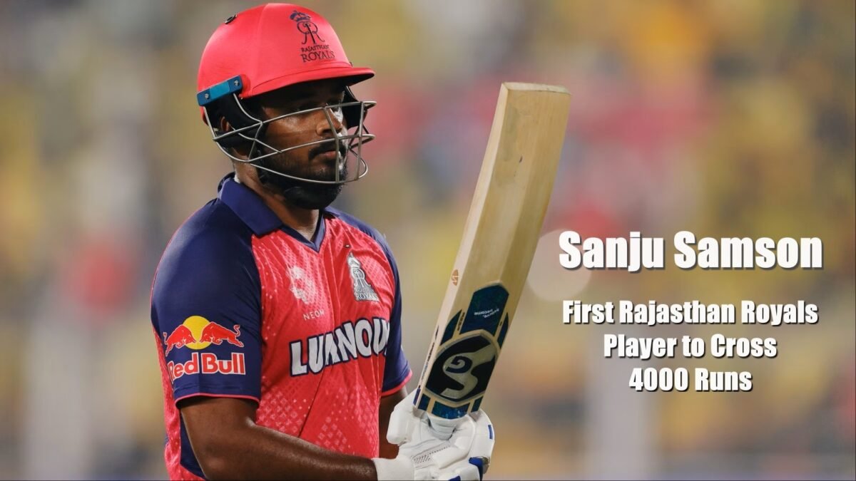 Sanju Samson Makes IPL History: First Rajasthan Royals Player to Cross 4000 Runs