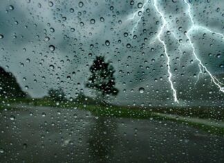 Thunderstorms and rains