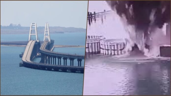 1,100 kg Explosives Hit Kerch Bridge Explosives Hit Kerch Bridge