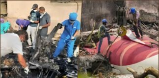 Ahmedabad Plane Crash Debris