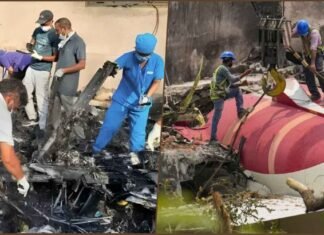 Ahmedabad Plane Crash Debris