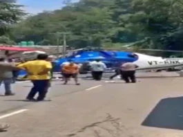 Helicopter Makes Emergency Landing on Kedarnath Highway; All Passengers Safe Kedarnath Highway