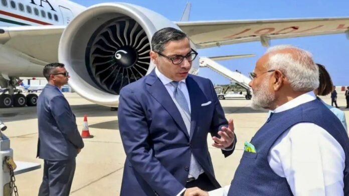 Narendra Modi lands in Alberta Canada Narendra Modi lands in Alberta Canada