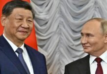 Vladimir Putin and Chinese President Xi Jinping