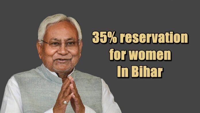 35% reservation for women 35% reservation for women