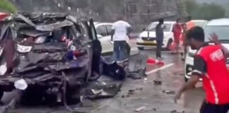 Accident on the Mumbai-Pune Expressway