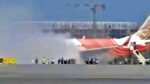 Air India Flight Catches Fire at Delhi Airport