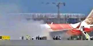 Air India Flight Catches Fire at Delhi Airport