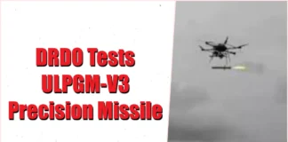 DRDO Tests ULPGM-V3 Precision Missile