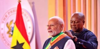 Modi Receives Ghana’s Second Highest Civilian Honor