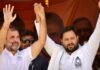 Tejashwi Yadav and Rahul Gandhi
