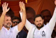 Tejashwi Yadav and Rahul Gandhi