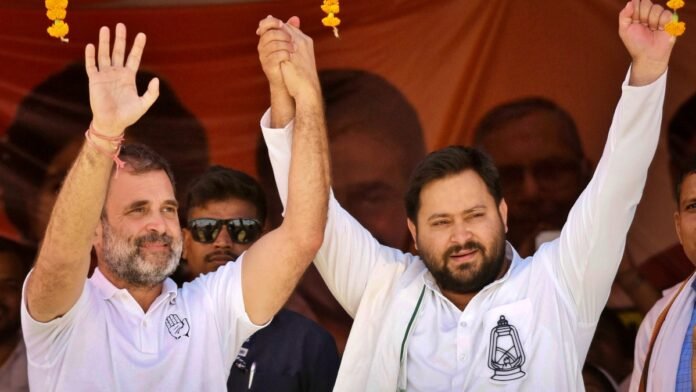 Tejashwi Yadav and Rahul Gandhi Tejashwi Yadav and Rahul Gandhi