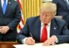 executive order signed by President Donald Trump