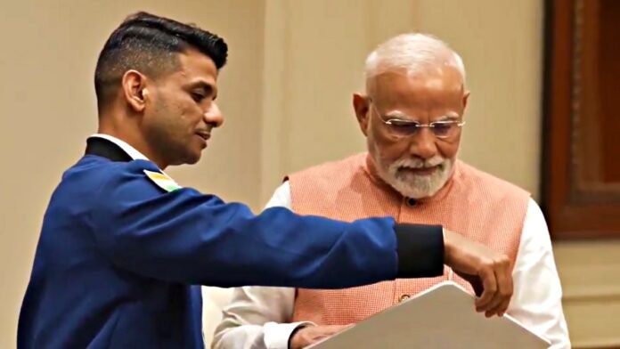 PM meets ISS astronaut Shubhanshu Shukla PM meets ISS astronaut Shubhanshu Shukla