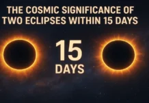 Cosmic Significance of Two Eclipses Within 15 Days