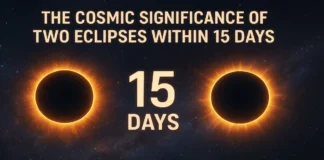 Cosmic Significance of Two Eclipses Within 15 Days