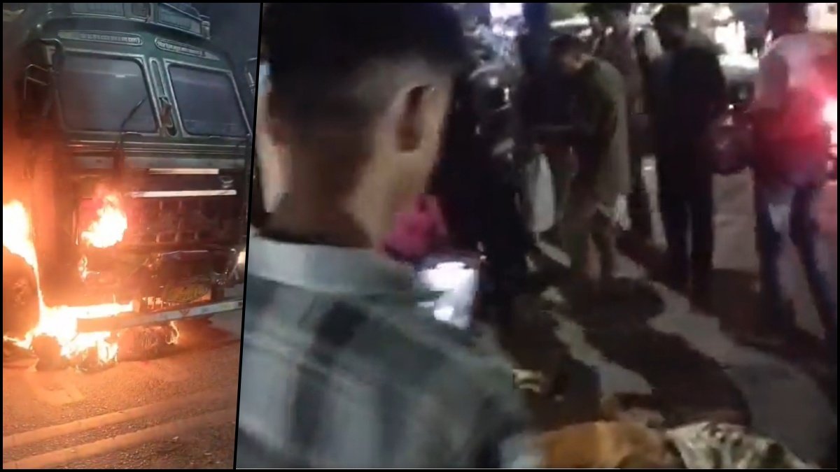 Indore Horror: Drunk Truck Driver Kills 2, Injures 13 in Devastating Airport Road Rampage
