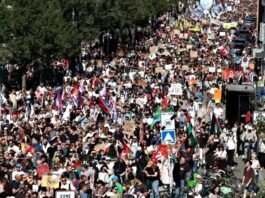 People protested across France on Thursday