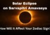 Solar Eclipse on Sarvapitri Amavasya