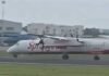 SpiceJet Q400 Loses Wheel