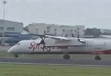 SpiceJet Q400 Loses Wheel; Lands Safely In Mumbai SpiceJet Q400 Loses Wheel