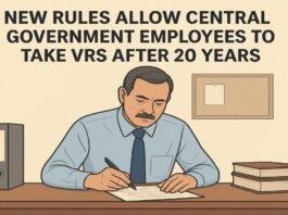 New Rules Allow Central Government Employees to Take VRS After 20 Years new pension rules