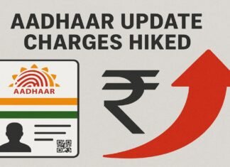 Aadhaar Update Charges Hiked