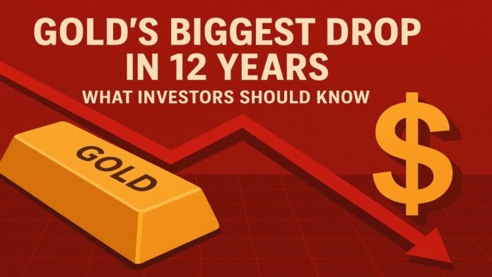 Gold's Biggest Drop in 12 Years Gold's Biggest Drop in 12 Years