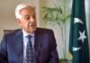 Pakistan’s Defense Minister Khawaja Asif