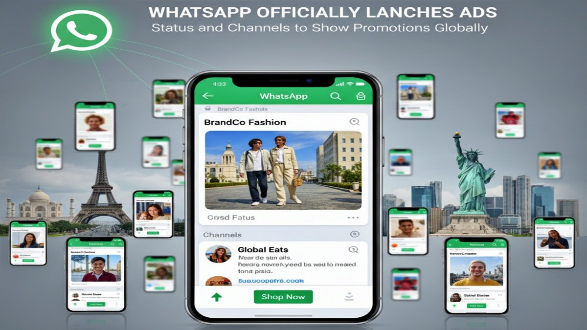 WhatsApp Officially Launches Ads: Status and Channels to Show Promotions Globally