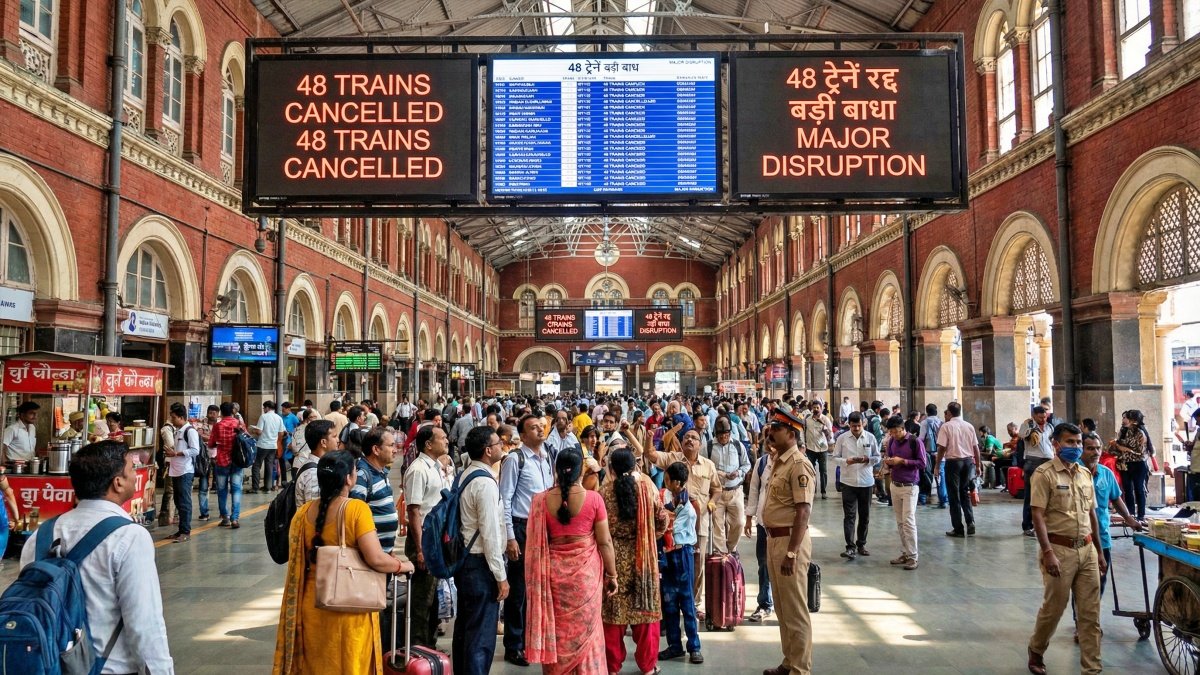 48 Trains Cancelled: Indian Railways Fog Alert Disrupts North India Travel