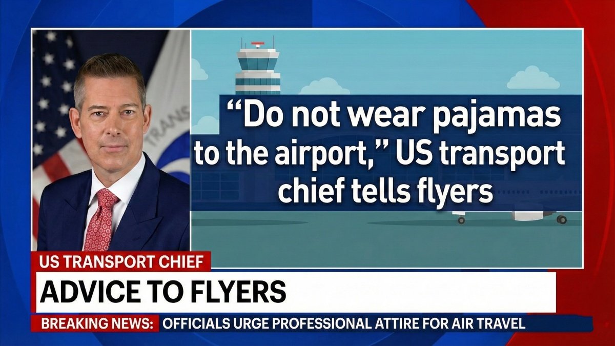 “Do not wear pajamas to the airport,” US transport chief tells flyers