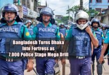 Bangladesh Turns Dhaka Into Fortress as 7,000 Police Stage, Mega Drill Ahead of November 13 Lockdown Call Bangladesh Turns Dhaka Into Fortress