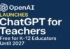 ChatGPT for Teachers