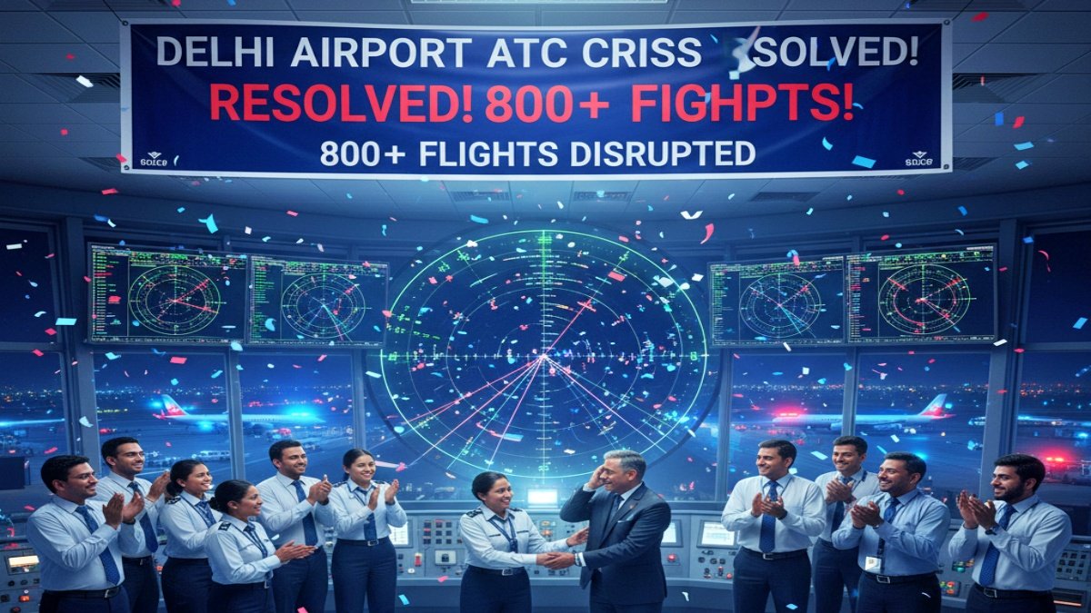 Delhi Airport ATC Crisis Resolved After 800+ Flights Disrupted by System Failure