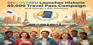 DiscoverEU Launches Historic 40,000 Travel Pass Campaign Amid Schengen’s 40th Anniversary EU travel pass