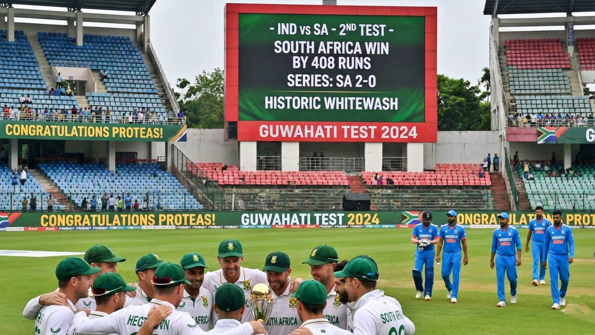 IND vs SA 2nd Test, South Africa thrash India by 408 runs in Guwahati