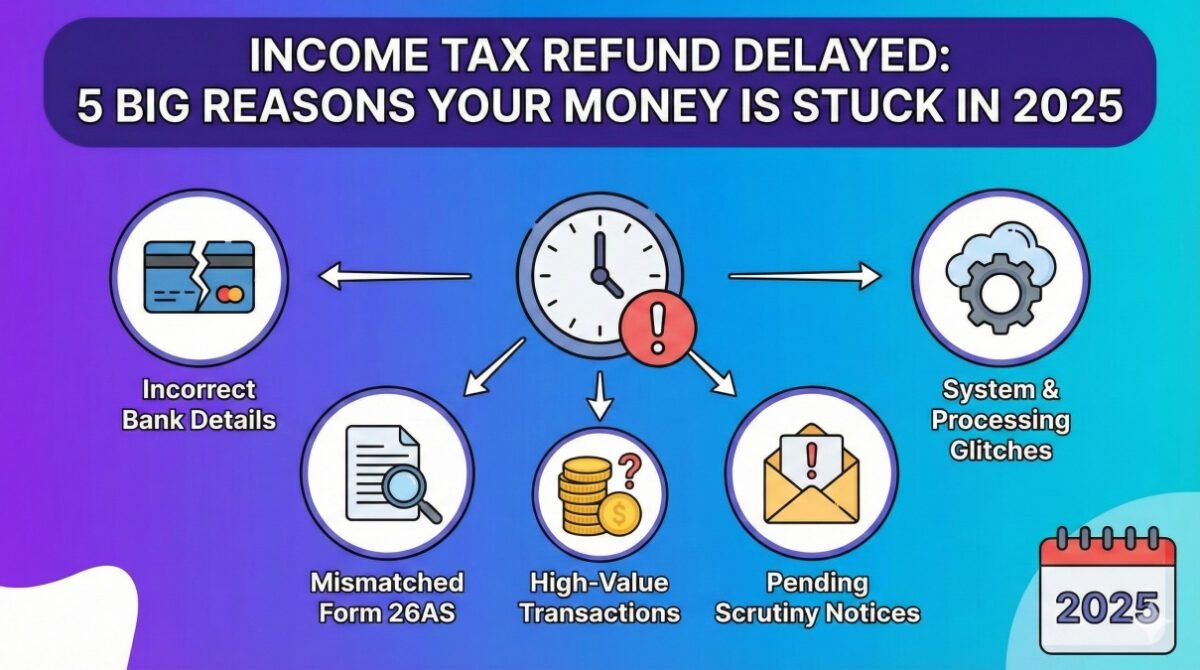 Income tax refund delayed, 5 big reasons your money is stuck in 2025