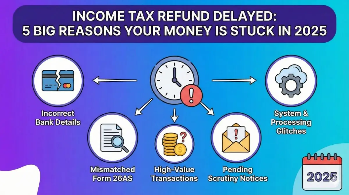 Income tax refund delayed, 5 big reasons your money is stuck in 2025