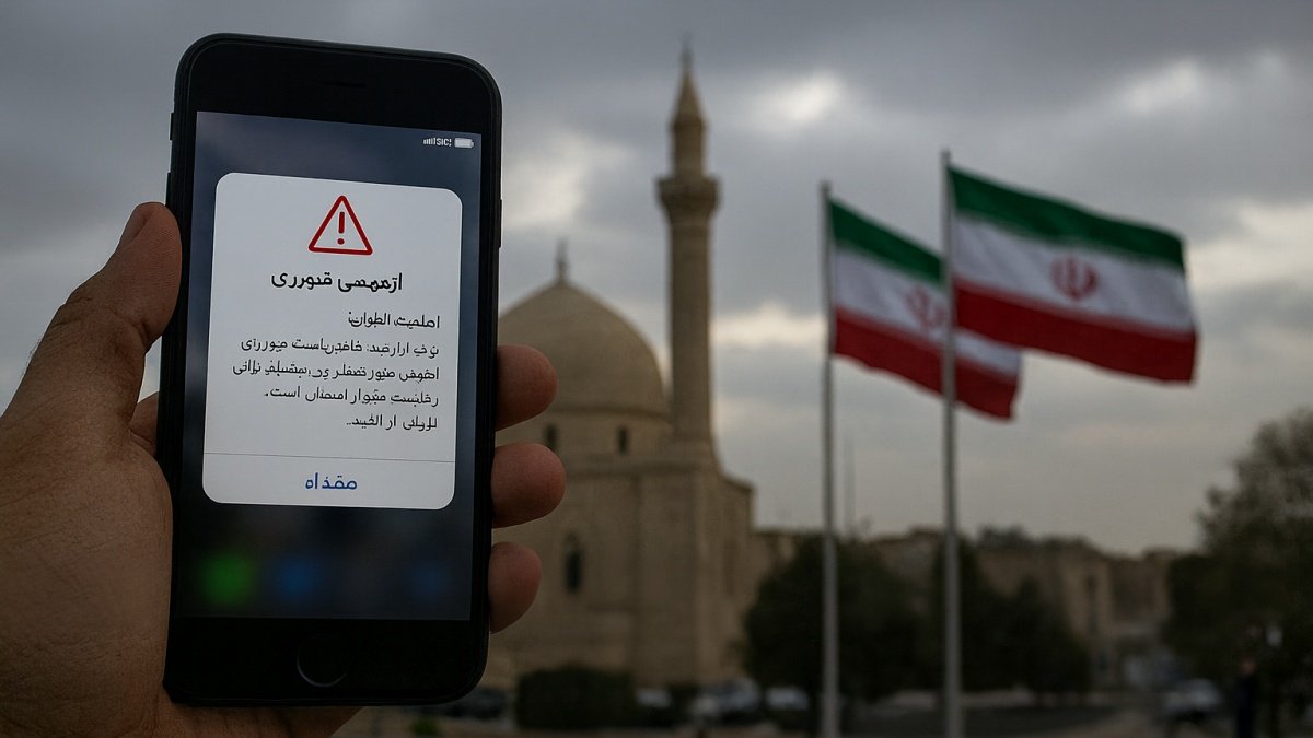 Iran Tests Emergency Mobile Alert System Amid Rising War Fears With Israel