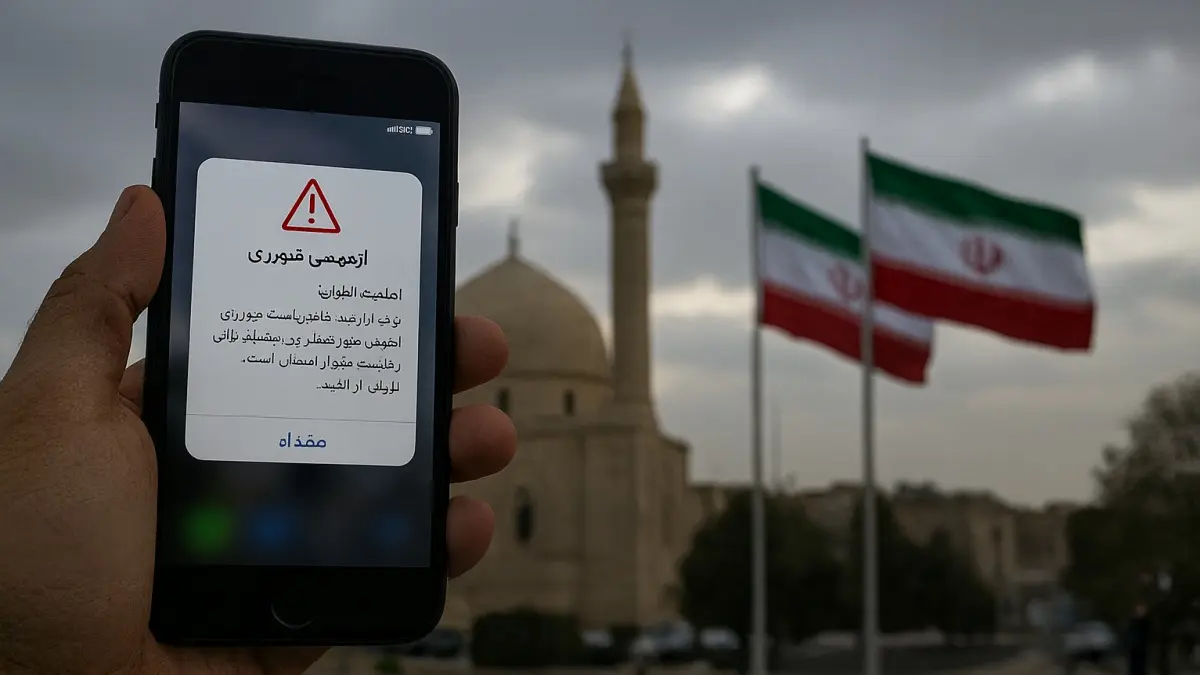 Iran Tests Emergency Mobile Alert System Amid Rising War Fears With Israel