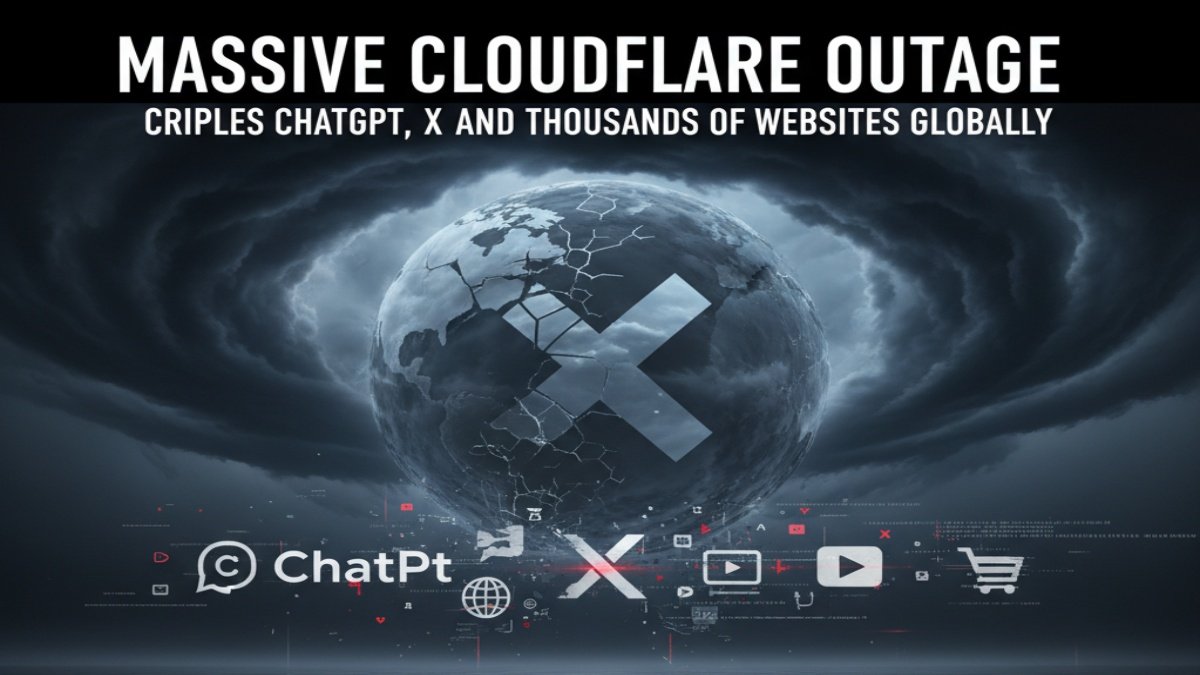 Massive Cloudflare Outage Cripples ChatGPT, X, and Thousands of Websites Globally