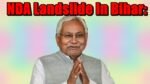 NDA Landslide In Bihar
