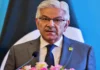 Pakistan's Defense Minister Khawaja Asif