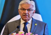 Pakistan's Defense Minister Khawaja Asif