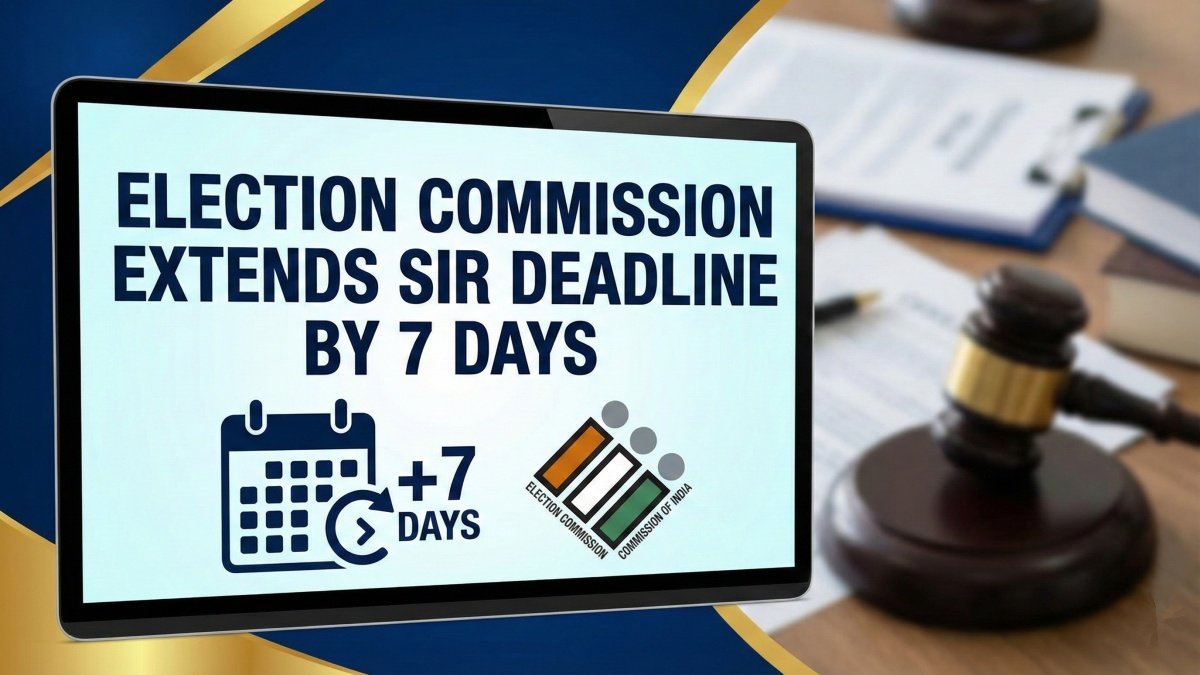 Election Commission Extends SIR Deadline by 7 Days, December 11 New Final Date for Enumeration