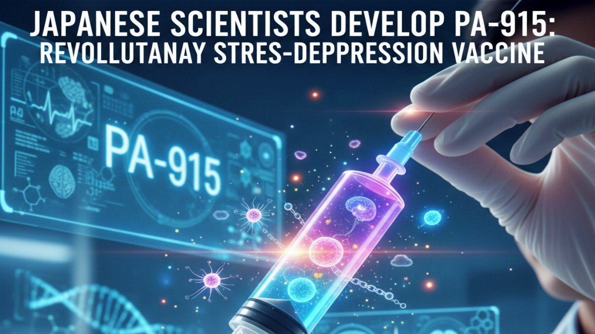 Japanese Scientists Develop PA-915: Revolutionary Stress-Depression Vaccine Shows 8-Week Effectiveness in Trials