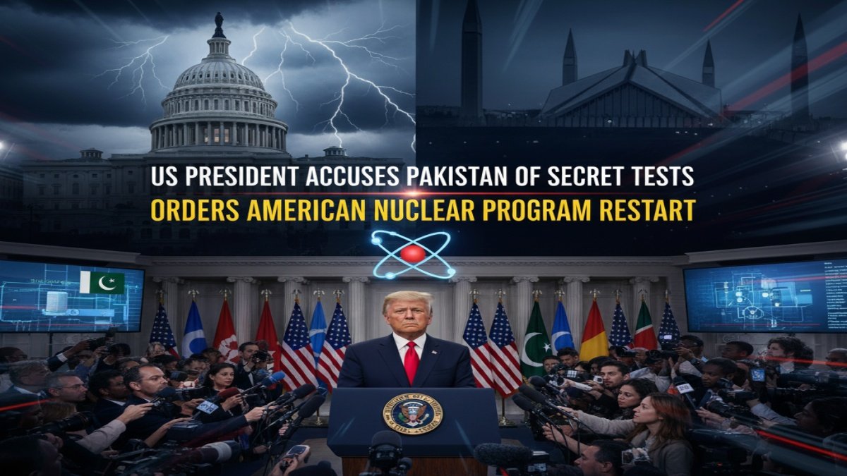 Trump’s Nuclear Bombshell: US President Accuses Pakistan of Secret Tests, Orders American Nuclear Program Restart