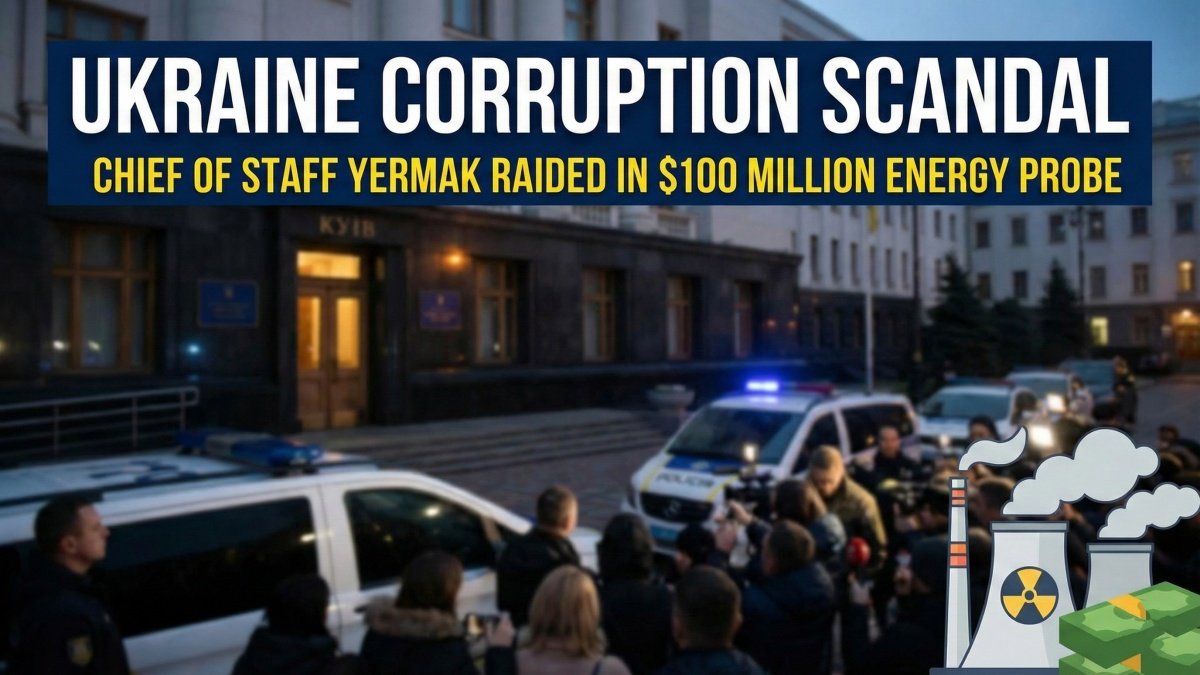 Ukraine corruption scandal, chief of staff Yermak raided in $100 million energy probe